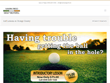 Tablet Screenshot of markreidgolf.com